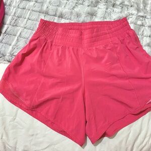 Lululemon hotty hot pink shorts 4 inch